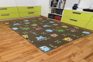Dětský koberec Sovička SILK 5258 hnědá