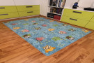 Dětský koberec Sovička SILK 5298 tyrkys