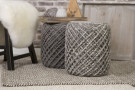 Pletený puf Pouf Royal 888 taupe