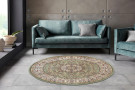 Kusový koberec Herat 105277 Sage green Cream kruh