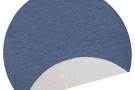 Kusový koberec Twin-Wendeteppiche 103100 blau creme kruh