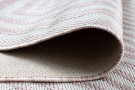 Kusový koberec Sion Sisal Labirinth 22376 pink/ecru – na ven i na doma