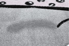 Dětský kusový koberec Petit Cat crown grey kruh
