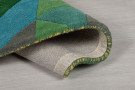 Ručně všívaný běhoun Illusion Prism Green/Multi