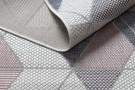Kusový koberec Sion Sisal Triangles 3006 ecru/pink – na ven i na doma