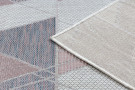 Kusový koberec Sion Sisal Triangles 3006 ecru/pink – na ven i na doma