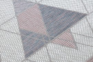 Kusový koberec Sion Sisal Triangles 3006 ecru/pink – na ven i na doma