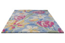 Moderní květinový koberec Laura Ashley Tulips china blue 82208