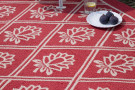 Outdoorový koberec Laura Ashley porchester poppy red 480200