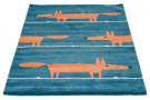 Vlněný kusový koberec Scion Mr. Fox Denim 25318