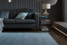 Kusový ručně tkaný koberec Tuscany Textured Wool Border Blue