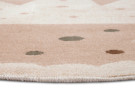 Dětský koberec Adventures 105971 Cream Beige kruh