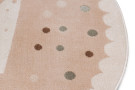 Dětský koberec Adventures 105971 Cream Beige kruh