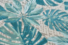Kusový koberec Flair 105618 Tropical Leaves Turqouise – na ven i na doma