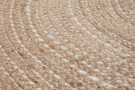 Kusový koberec Capri Jute Natural kruh