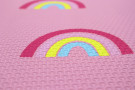Dětský pěnový koberec Pink rainbows – na ven i na doma