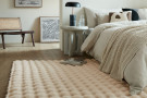 Kusový koberec Waffle Faux Fur Ivory
