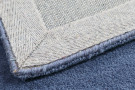 Ručně všívaný kusový koberec Asra wool modrá