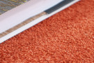 Ručně všívaný kusový koberec Asra wool orange