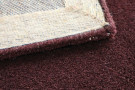 Ručně všívaný kusový koberec Asra wool tm. fialová
