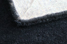 Ručně všívaný kusový koberec Asra wool černá