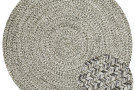 Kusový koberec Braided 105552 Melange kruh – na ven i na doma