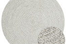 Kusový koberec Braided 105553 Light Melange kruh – na ven i na doma