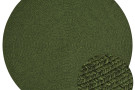 Kusový koberec Braided 105554 Green kruh – na ven i na doma