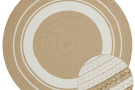 Kusový koberec Braided 105556 Creme Beige kruh – na ven i na doma