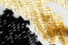 Kusový koberec Allure 1963 black/gold kruh