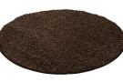 Kusový koberec Life Shaggy 1500 brown kruh