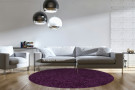 Kusový koberec Life Shaggy 1500 lila kruh