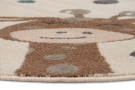 Dětský koberec Adventures 105968 Cream Brown Blue kruh