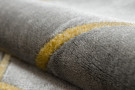 Kusový koberec Emerald geometric 1012 grey and gold kruh