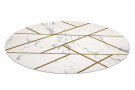 Kusový koberec Emerald geometric 1012 cream and gold kruh