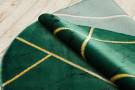 Kusový koberec Emerald geometric 1012 green and gold kruh