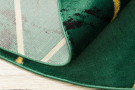 Kusový koberec Emerald geometric 1012 green and gold kruh