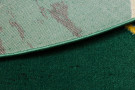 Kusový koberec Emerald geometric 1012 green and gold kruh