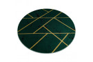 Kusový koberec Emerald geometric 1012 green and gold kruh