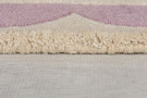 Ručně všívaný kusový koberec Lois Scallop Purple kruh