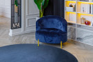 Kusový koberec Visco Rabbit Dark blue 10 kruh