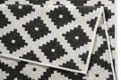 Kusový koberec Twin-Wendeteppiche 103124 schwarz creme