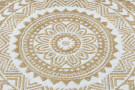 Kusový koberec Napkin gold kruh