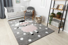 Dětský kusový koberec Petit Dolly sheep grey