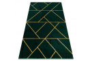 Kusový koberec Emerald geometric 1012 green and gold