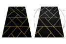 Kusový koberec Emerald geometric 1012 black and gold