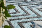 Kusový koberec Botanic 65242 Feathers aqua – na ven i na doma