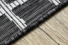 Kusový koberec Sion Sisal Trellis 22144 black/ecru – na ven i na doma