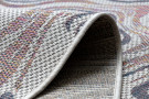 Kusový koberec Sion Sisal Waves 2836 ecru/blue/pink – na ven i na doma
