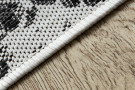 Kusový koberec Sion Sisal Snake`s skin 22162 ecru/black – na ven i na doma